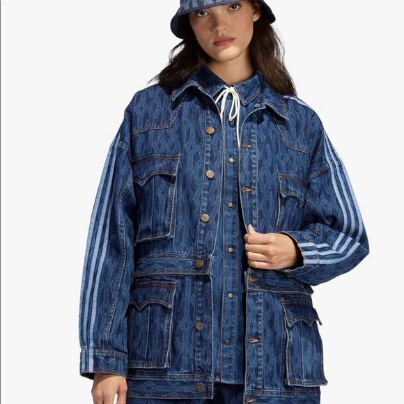 Adidas Ivy Park Denim Jacket Sz Xs 